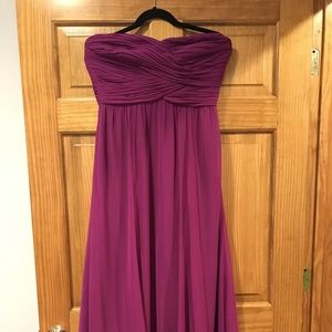 Ralph Lauren Purple Chiffon Sweetheart Dress